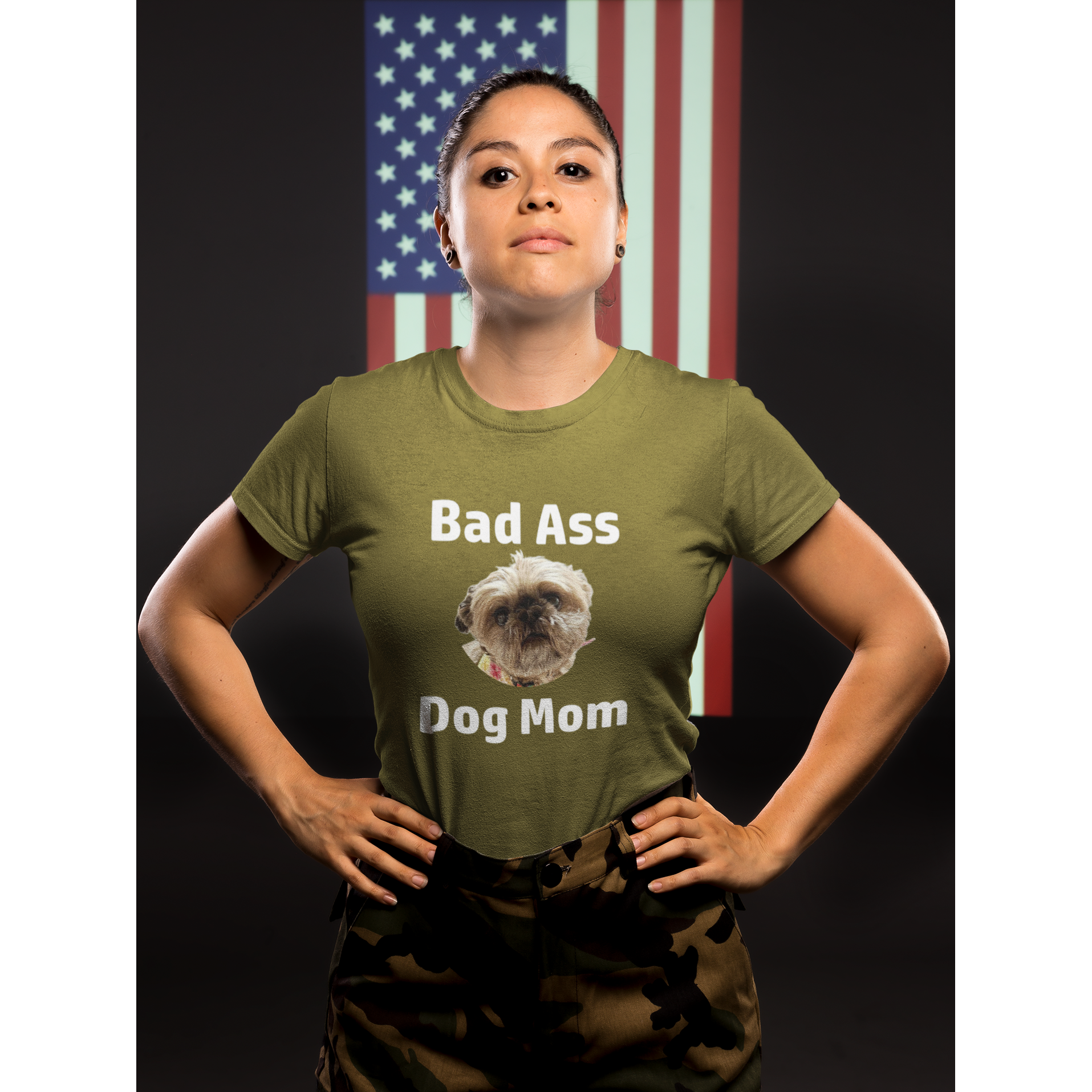 "Dog Mom" Custom T-Shirt