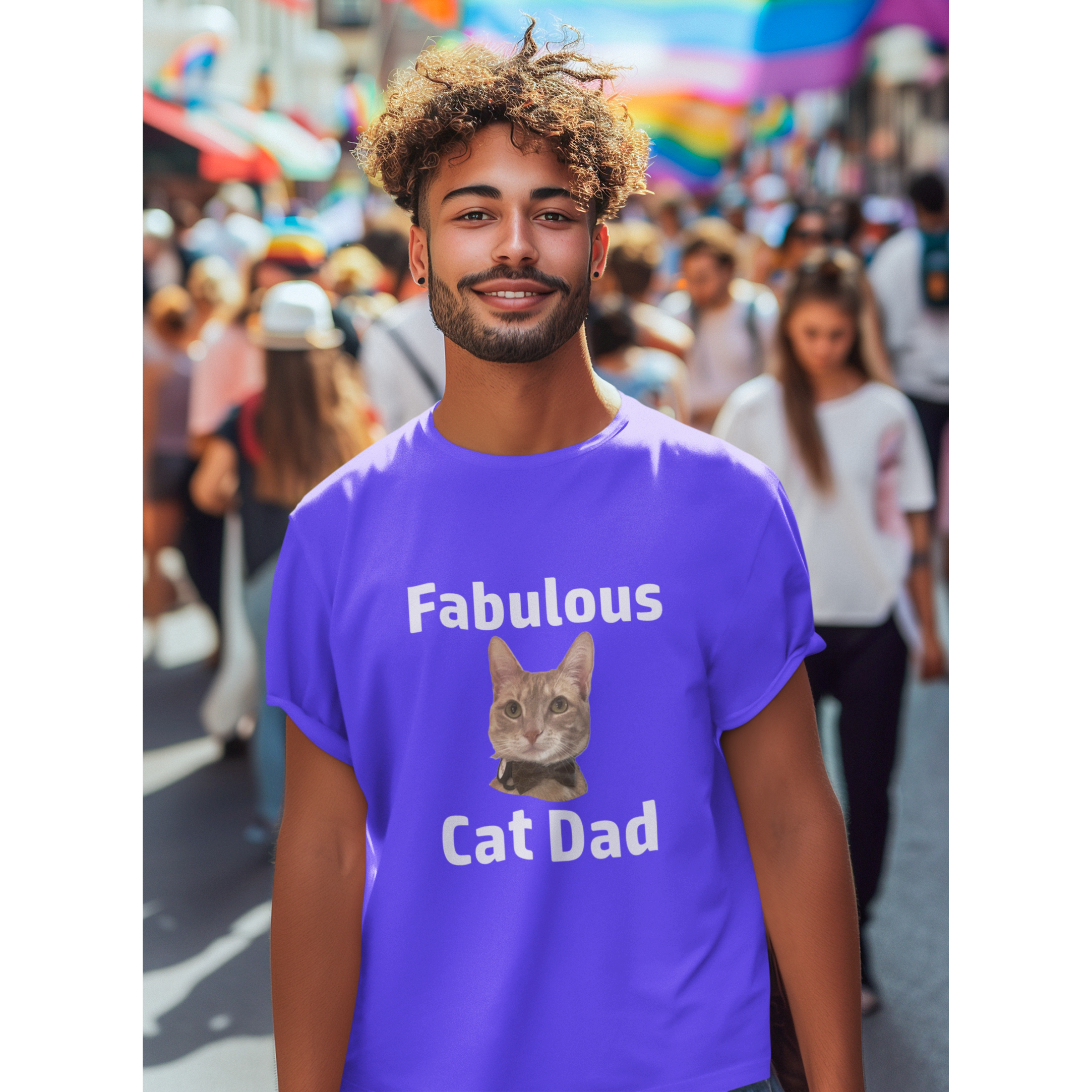 "Cat Dad" Custom T-Shirt