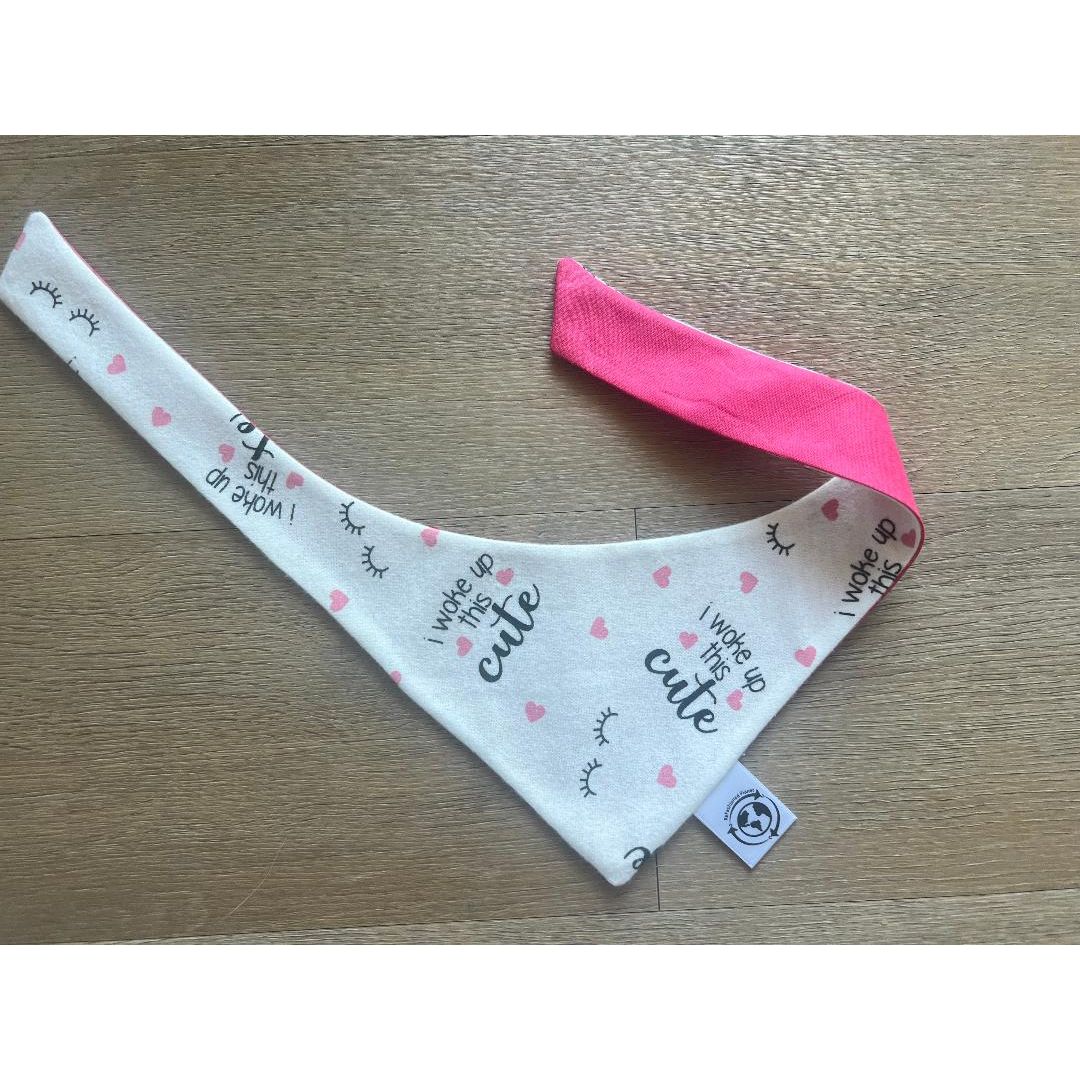 "I Woke Up This Cute" Dog Bandana - Small