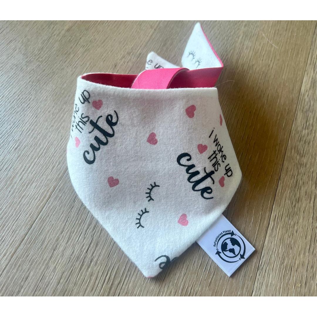 "I Woke Up This Cute" Dog Bandana - Small